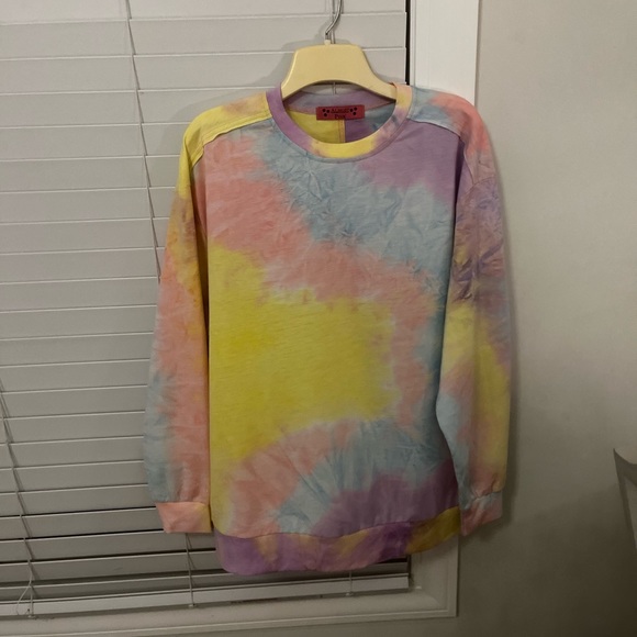 OVERSIZED CREWNECK TYE-DYE - Picture 1 of 3